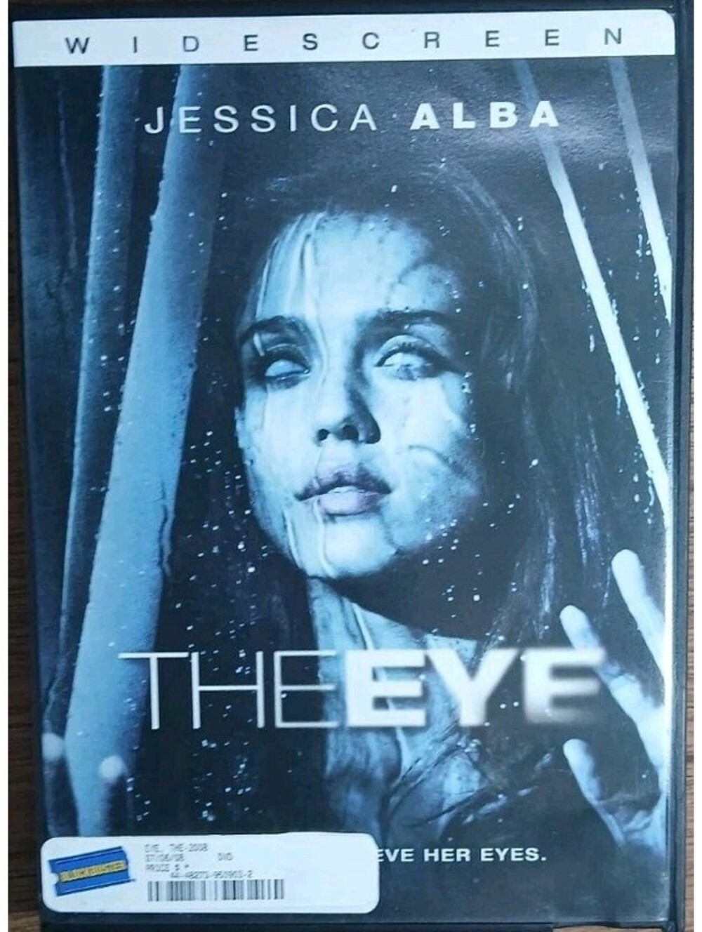 The Eye - 2008 DVD Supernatural Horror Film Jessica Alba Blockbuster Rental Case